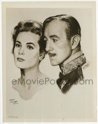 9h883 SWAN 8x10.25 still '56 art of beautiful Grace Kelly & Alec Guinness by Morr Kusnet!