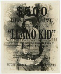 9h897 TEXAN 8x10 still '30 wonderful wanted poster superimposed on Gary Cooper's image!