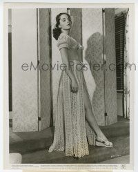 9h953 VIVECA LINDFORS 8x10.25 still '49 in sexy beach costume making her debut in Night Unto Night!