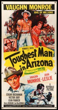 9j124 TOUGHEST MAN IN ARIZONA 3sh '52 art of Vaughn Monroe, Idol of Millions & Joan Leslie!