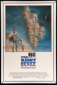 9j397 RIGHT STUFF 40x60 '83 great Tom Jung montage art of the first NASA astronauts!