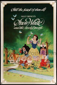 9j403 SNOW WHITE & THE SEVEN DWARFS 40x60 R83 Walt Disney animated cartoon fantasy classic!