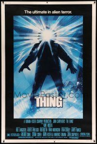 9j412 THING 40x60 '82 John Carpenter classic sci-fi horror, great Drew Struzan art!