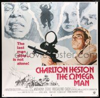 9j091 OMEGA MAN int'l 6sh '71 Charlton Heston is the last man alive, and he's not alone!