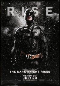 9j436 DARK KNIGHT RISES DS bus stop '12 great image of Christian Bale as Batman, Rise!