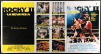 9j186 ROCKY II Spanish/U.S. export 1-stop poster '79 Stallone & Carl Weathers fight in ring, boxing sequel