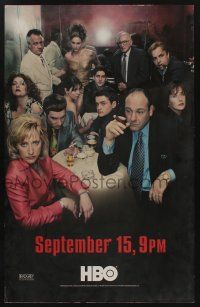 9j214 SOPRANOS tv poster '02 James Gandolfini as Tony Soprano with entire cast from Season 4!