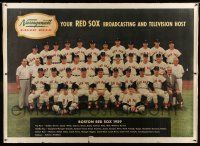 9j278 BOSTON RED SOX 48x66 special '59 image of the entire team, Ted Williams shown!