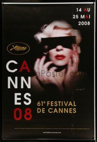 9j233 CANNES FILM FESTIVAL 2008 DS 47x69 French film festival poster '08 Collier & David Lynch!