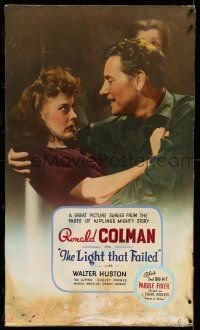 9j175 LIGHT THAT FAILED 28x48 special '39 Ronald Colman, famous painter slowly going blind!