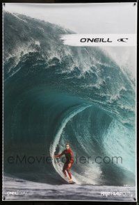 9j304 O'NEILL printer's test DS 47x69 advertising poster '00s image if surfer riding huge wave!
