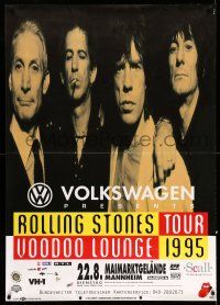 9j264 ROLLING STONES 33x47 German music poster '95 Voodoo Lounge tour!