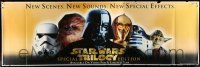 9j286 STAR WARS TRILOGY 2-sided 39x121 video poster '97 Empire Strikes Back, Return of the Jedi!