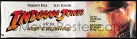 9j497 INDIANA JONES & THE LAST CRUSADE vinyl banner '89 art of Harrison Ford by Drew!
