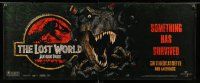 9j500 JURASSIC PARK 2 video vinyl banner '96 The Lost World, cool image of giant dinosaur!