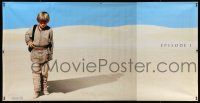 9j509 PHANTOM MENACE vinyl banner '99 George Lucas, Star Wars Episode I, Anakin w/Vader shadow!