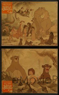 9j218 JUNGLE BOOK 20 French LCs '68 Walt Disney cartoon classic, great images of all characters!