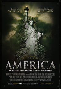 9k035 AMERICA: IMAGINE THE WORLD WITHOUT HER advance DS 1sh '14 Statue of Liberty crumbling!
