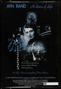 9k062 AYN RAND: A SENSE OF LIFE 1sh '97 uncompromising & controversial writer of the 20th Century!