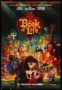 9k109 BOOK OF LIFE style B teaser DS 1sh '14 Diego Luna, Zoe Saldana, Channing Tatum!