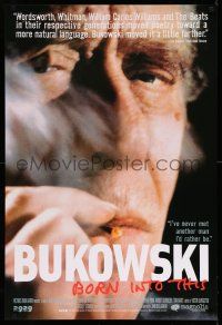 9k120 BUKOWSKI: BORN INTO THIS 1sh '03 documentary about writer Charles Bukowski!