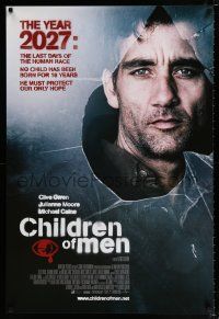 9k139 CHILDREN OF MEN int'l DS 1sh '06 Clive Owen, Julianne Moore, Michael Caine