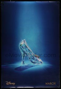 9k145 CINDERELLA teaser DS 1sh '15 great image of classic glass slipper!