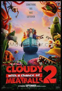 9k148 CLOUDY WITH A CHANCE OF MEATBALLS 2 teaser 1sh '13 something big was leftover!