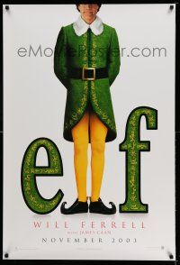 9k216 ELF teaser 1sh '03 Jon Favreau directed, James Caan & Will Ferrell in Christmas comedy!