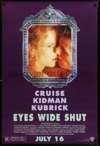 9k242 EYES WIDE SHUT advance DS 1sh '99 Stanley Kubrick, image of Tom Cruise & Nicole Kidman!