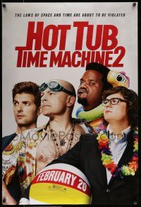 9k340 HOT TUB TIME MACHINE 2 teaser DS 1sh '15 Adam Scott, Gillian Jacobs, Rob Corddry, Clark Duke!