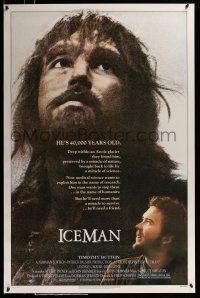 9k351 ICEMAN 1sh '84 Fred Schepisi, John Lone is an unfrozen 40,000 year-old Neanderthal caveman!