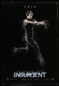 9k364 INSURGENT teaser DS 1sh '15 The Divergent Series, cool image of Shailene Woodley as Tris!