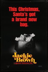 9k381 JACKIE BROWN teaser 1sh '97 Quentin Tarantino, Santa's got a brand new bag!