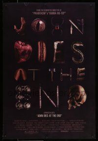 9k389 JOHN DIES AT THE END 1sh '12 Chase Williamson, Mayes in title role, wacky & creepy images!