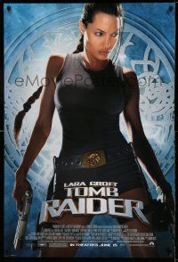 9k414 LARA CROFT TOMB RAIDER advance 1sh '01 sexy Angelina Jolie, from adventure video game!
