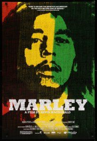 9k462 MARLEY DS 1sh '12 reggae music, cool red, yellow & green image of Bob Marley!