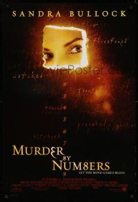 9k509 MURDER BY NUMBERS 1sh '02 Sandra Bullock, Ben Chapin, let the mind games begin!