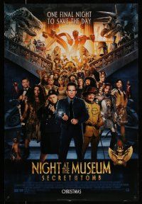 9k525 NIGHT AT THE MUSEUM: SECRET OF THE TOMB style B advance DS 1sh '14 Stiller, Robin Williams!