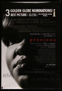 9k561 PRECIOUS reviews DS 1sh '09 art of abused woman-child Gabourey Sidibe, Best Picture nominee!