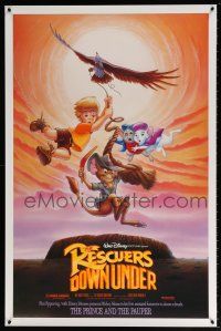 9k591 RESCUERS DOWN UNDER/PRINCE & THE PAUPER DS 1sh '90 with image from The Rescuers!