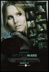 9k807 VERONICA MARS advance DS 1sh '14 close-up of sexy Kristen Bell in title role!