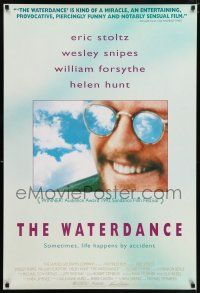 9k818 WATERDANCE 1sh '92 Helen Hunt, William Allen Young, great image of wacky Eric Stoltz!