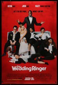 9k820 WEDDING RINGER advance DS 1sh '15 Kevin Hart, Josh Gad, Kaley Cuoco-Sweeting!