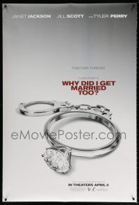 9k827 WHY DID I GET MARRIED TOO teaser DS 1sh '10 Tyler Perry, Janet Jackson, handcuff diamond ring