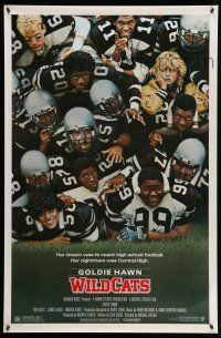 9k830 WILDCATS 1sh '85 Goldie Hawn, Woody Harrelson, Wesley Snipes, football!