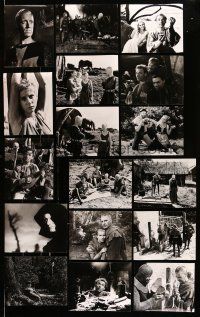 9m001 LOT OF 45 SWISS SEVENTH SEAL 8x10 STILLS '57 Ingmar Bergman, Max Von Sydow, Ekerot as Death!