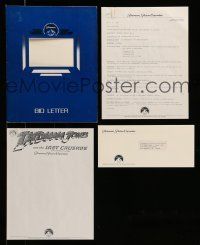 9m063 LOT OF 2 BID LETTERS '80s theaters booking Indiana Jones and the Last Crusade & Star Trek V