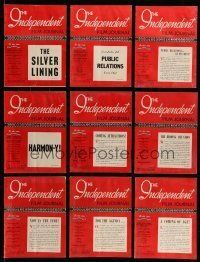 9m074 LOT OF 12 1949 INDEPENDENT FILM JOURNAL MAGAZINES '49 filled with info for theater owners!