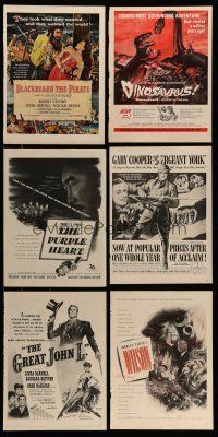 9m110 LOT OF 8 MAGAZINE ADS '40s-60s Dinosaurus, Sergeant York, Fun & Fancy Free + more!
